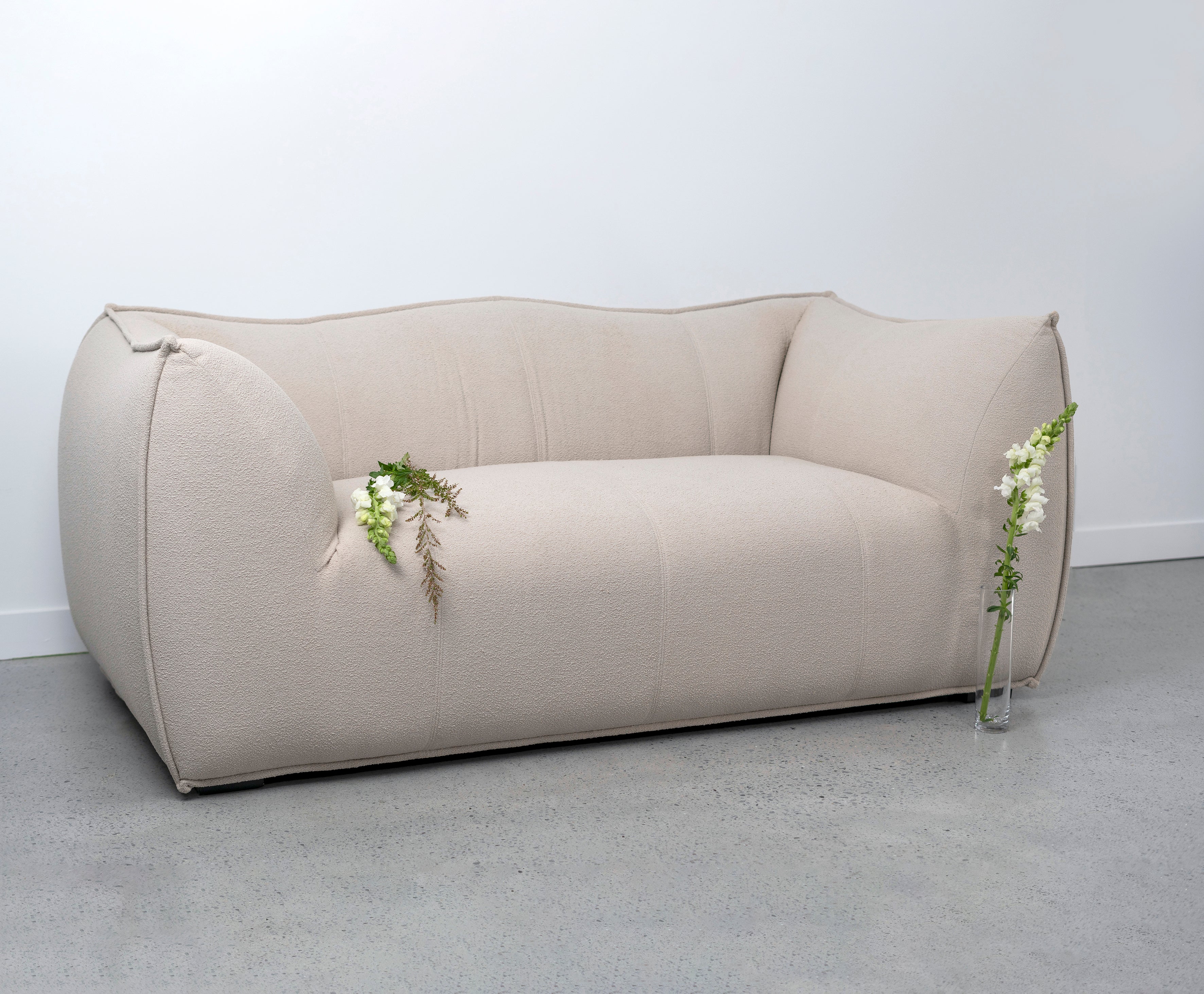 Zeppelin Sofa Replica in Sand Boucle