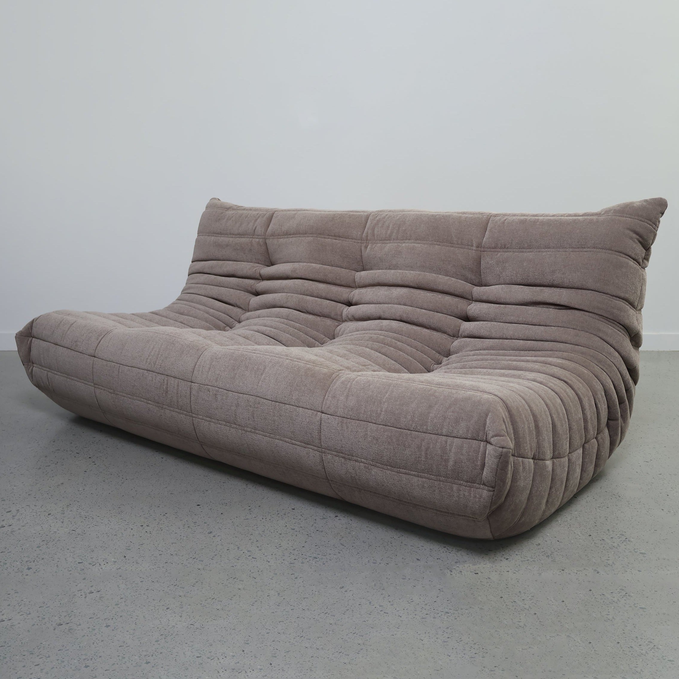 Cocoon Sofa in Light Taupe Chenille2