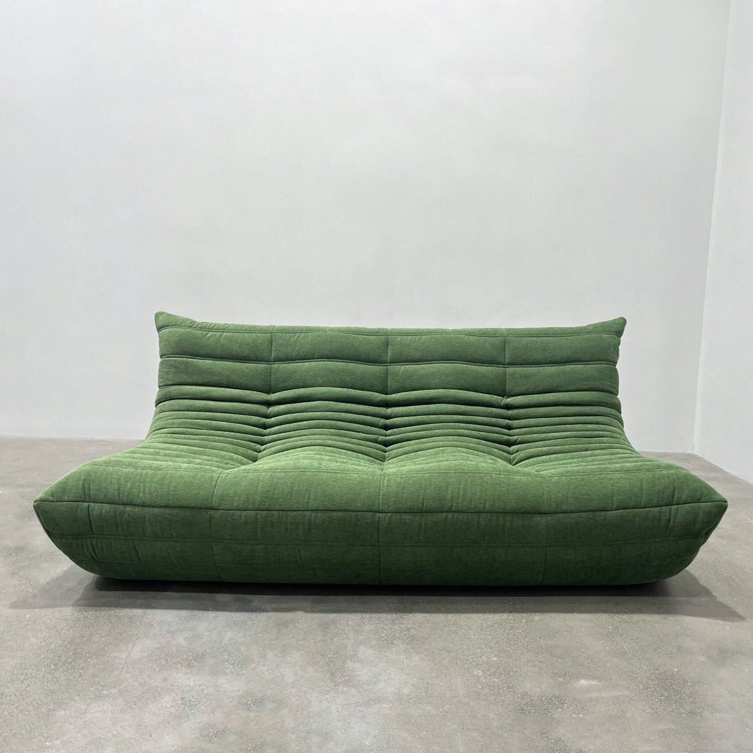 Cocoon Sofa in Green Chenille2