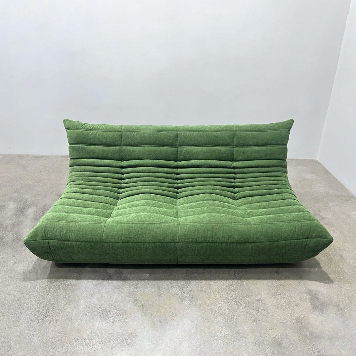 Cocoon Sofa in Green Chenille2 CULTKA