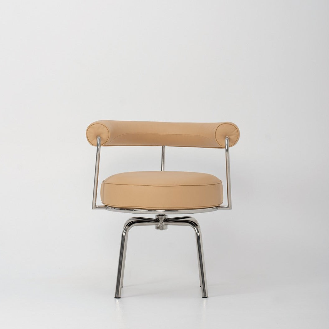 The Swivel Chair Nude Italian Leather - Replica