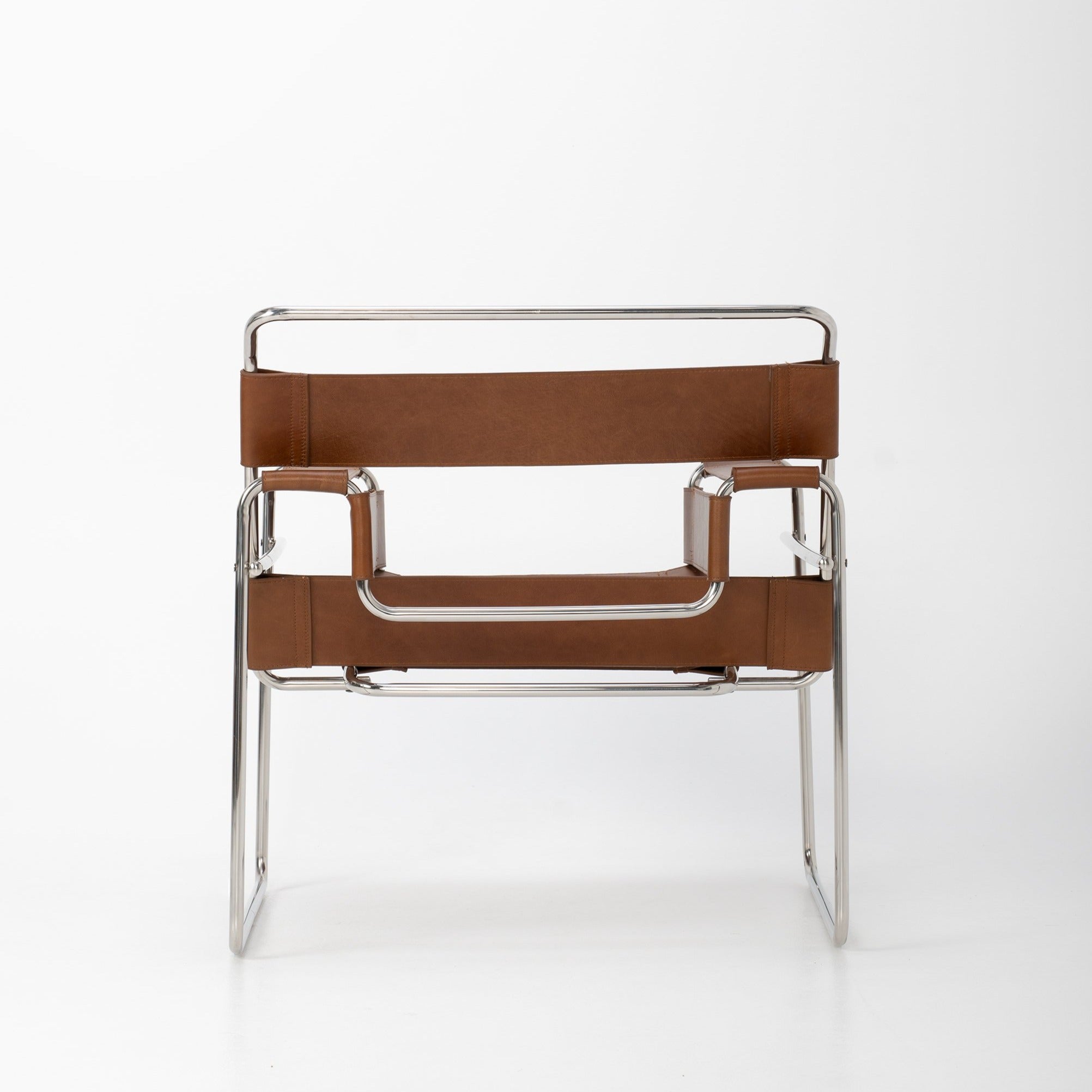 Breuer Chair in Chestnut Vintage Leather - Replica