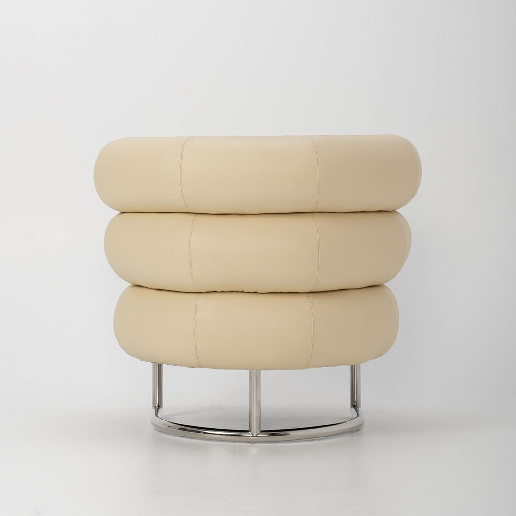 The Michelin Chair in Bone Italian Leather - Replica