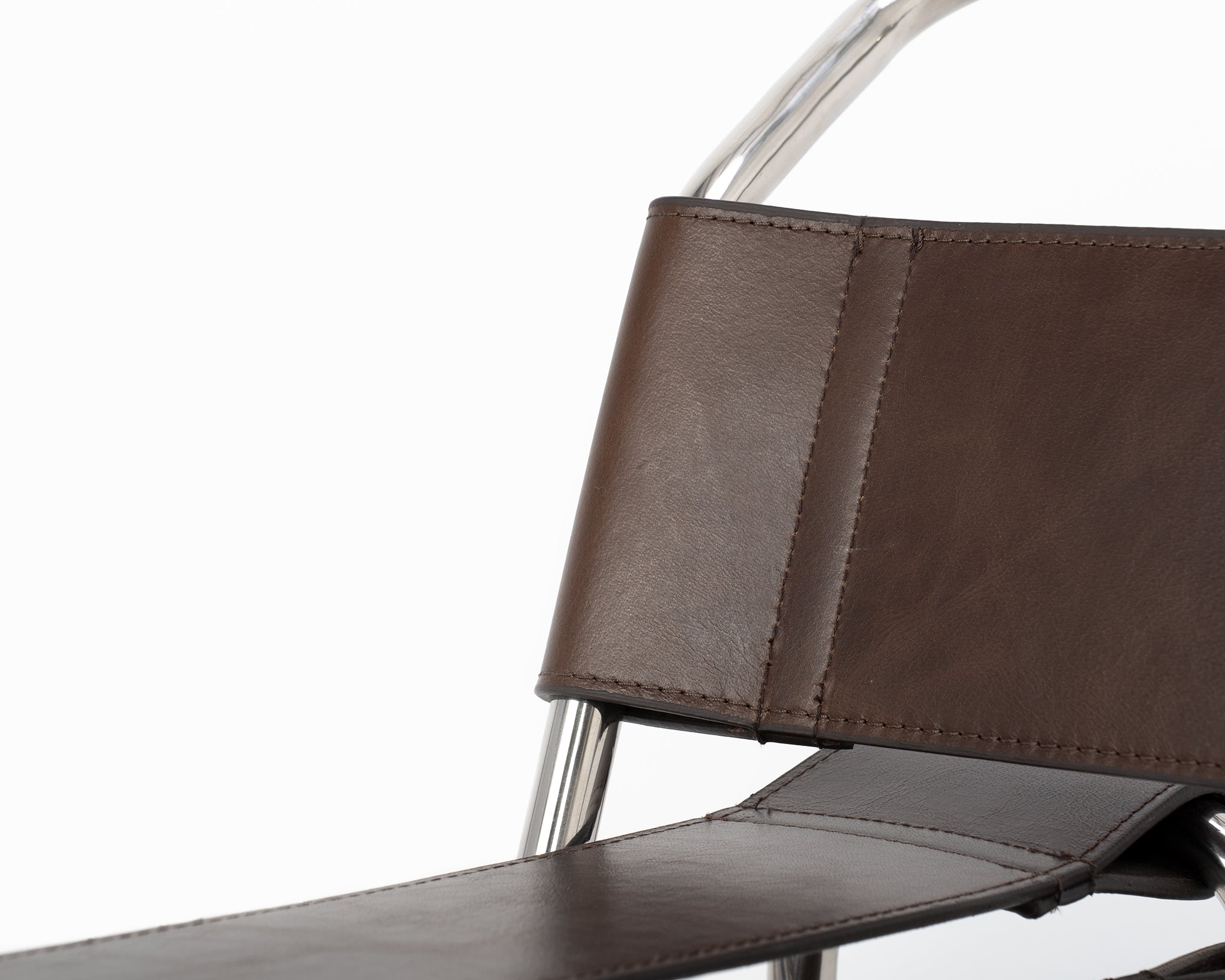 Breuer Chair in Dark Brown Vintage Leather - Replica