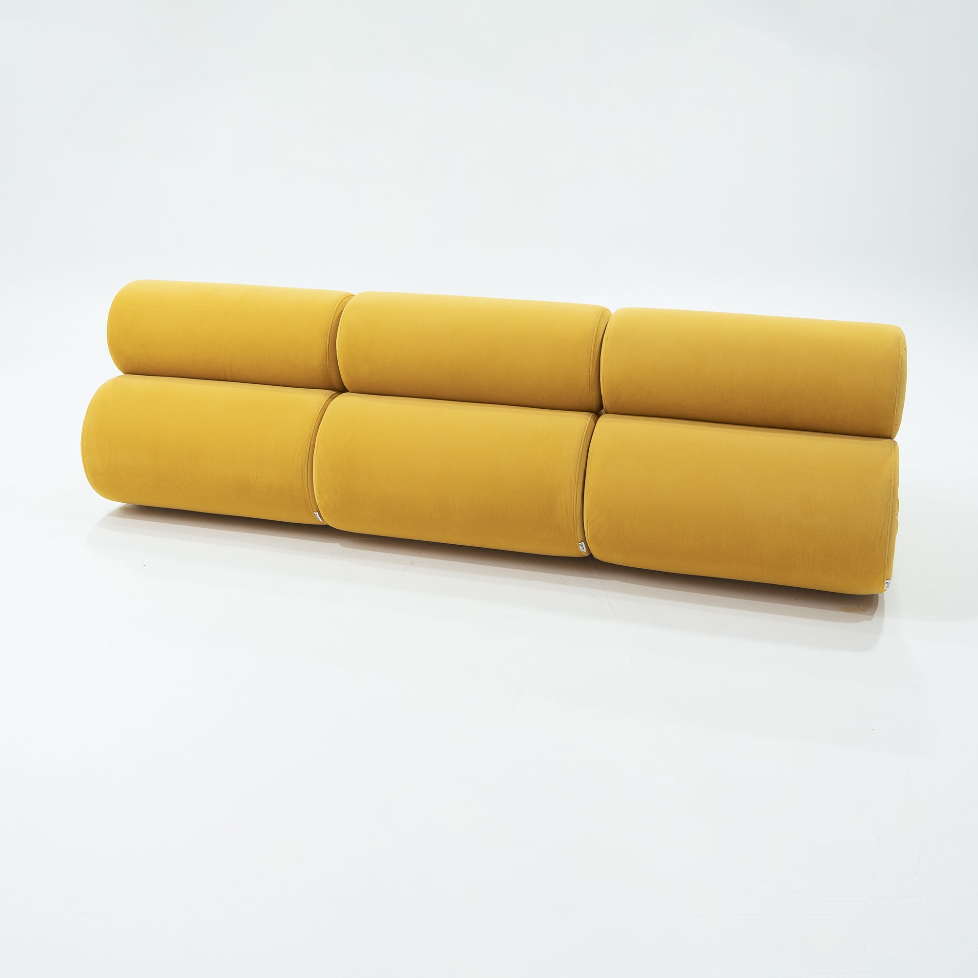 Klaus 3-Seater Replica in Mustard Yellow Velvet