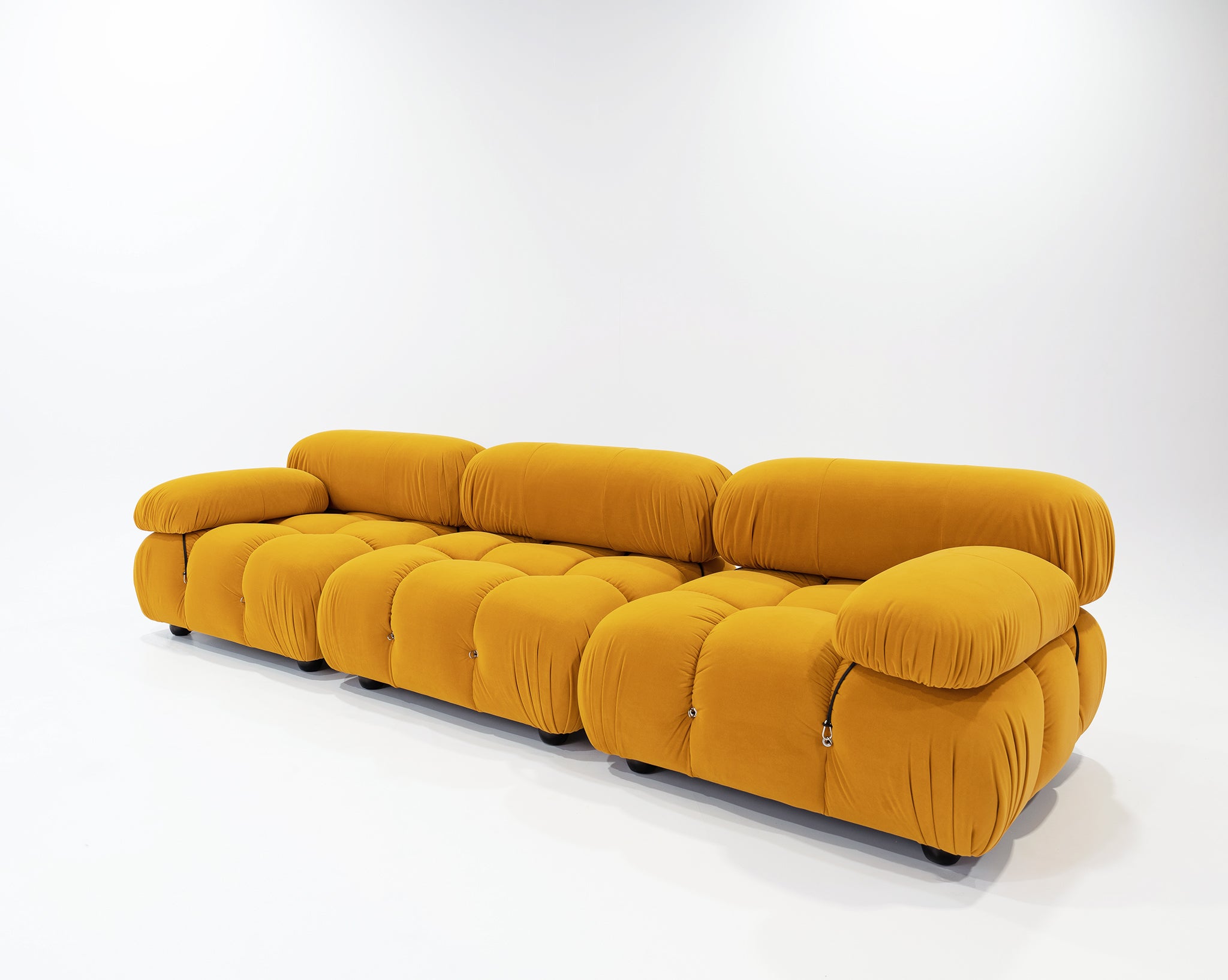 The Camaleon in Burnt yellow velvet