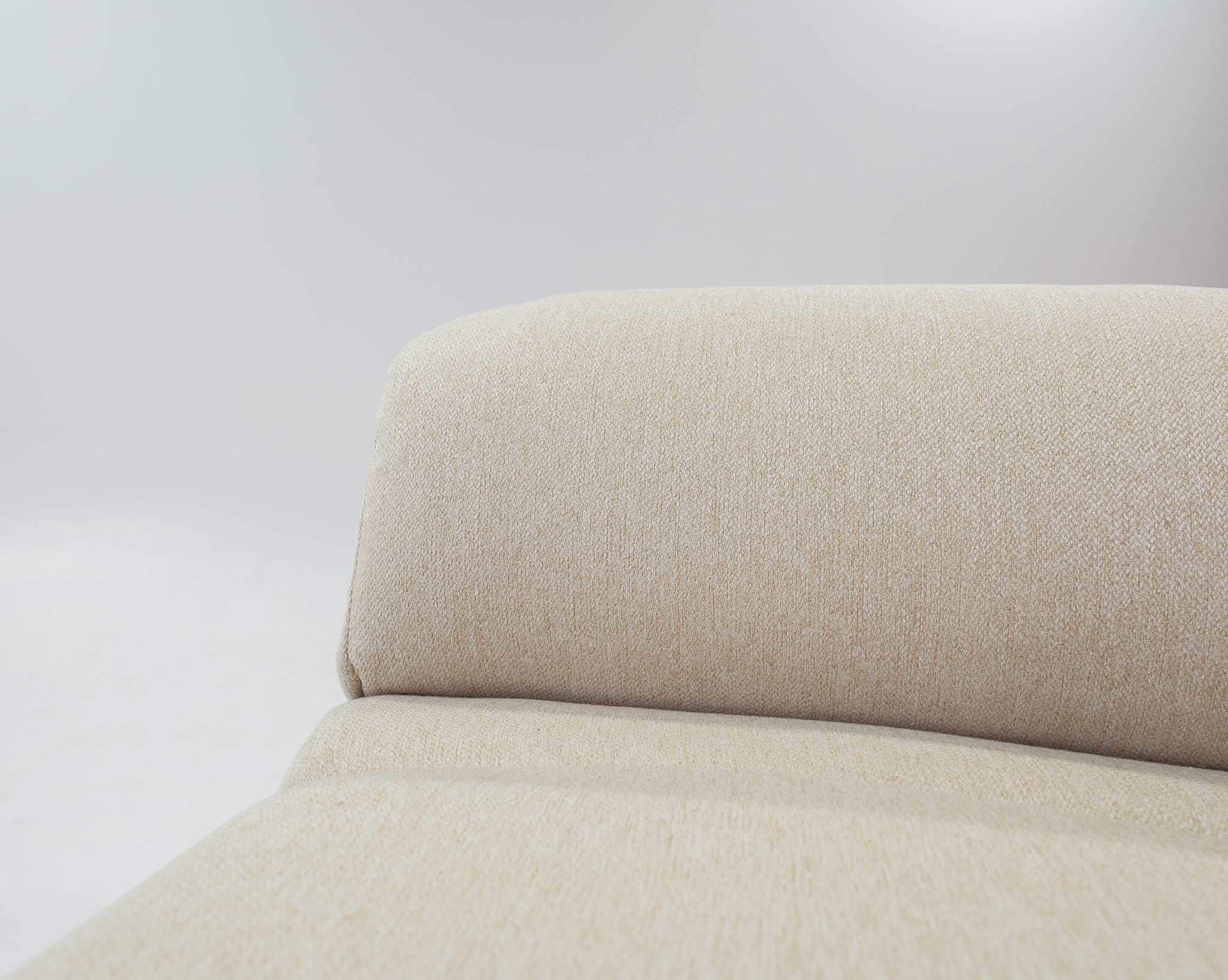 Reverse Amelia- Le Cube Sofa in Cream Linen