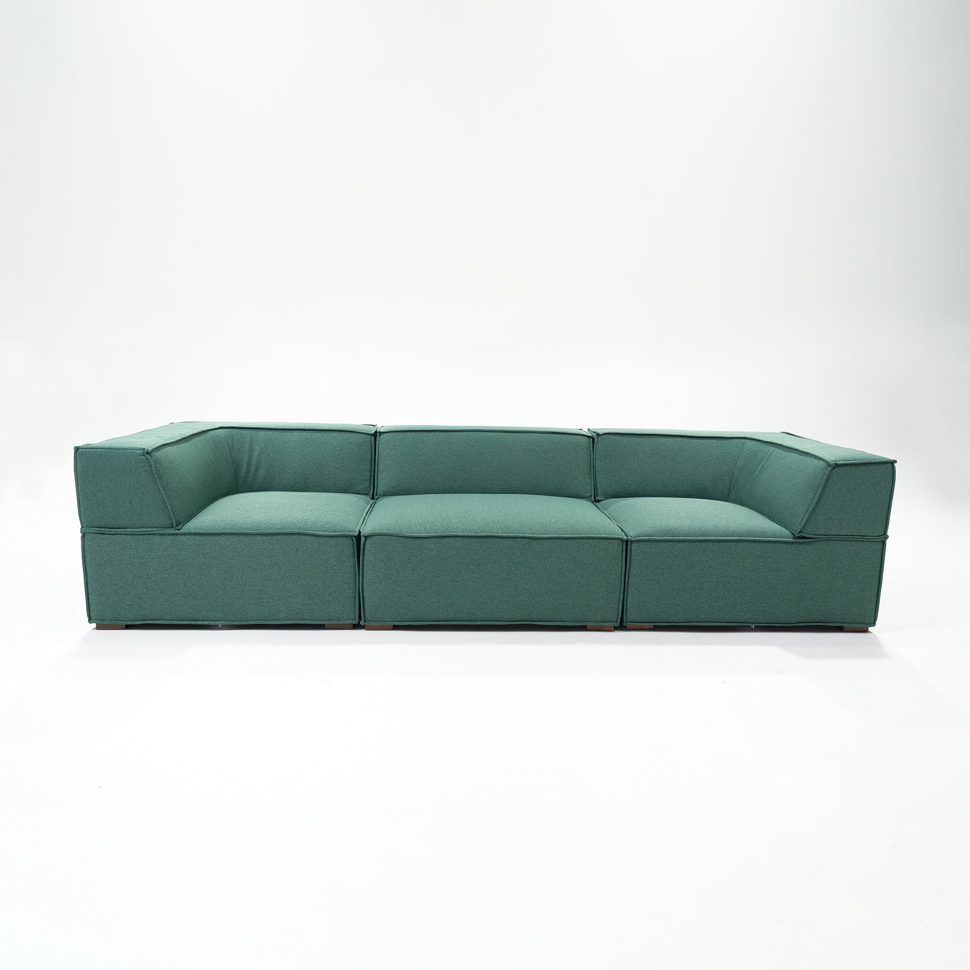 Trio Sofa in Green linen