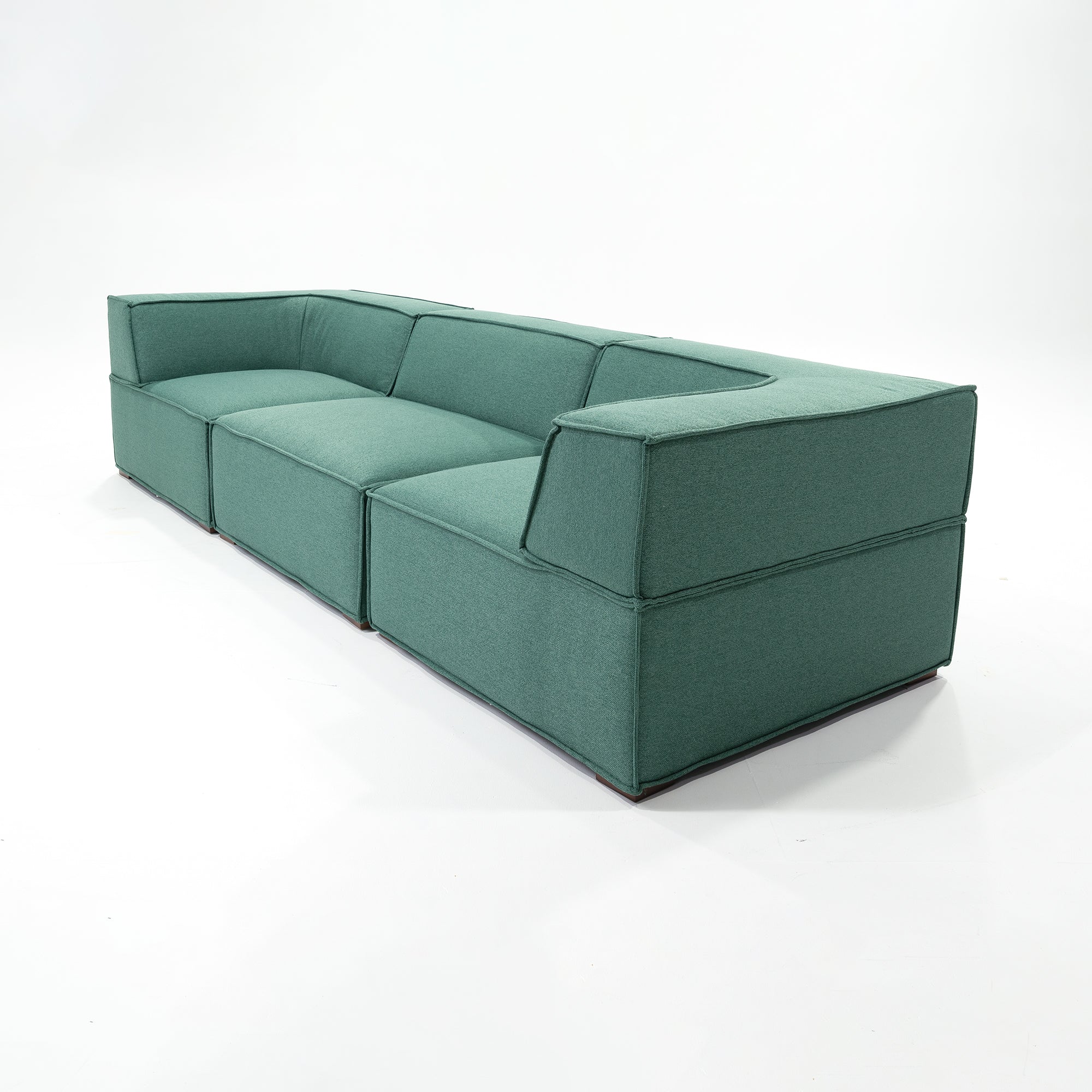 Trio Sofa in Green linen