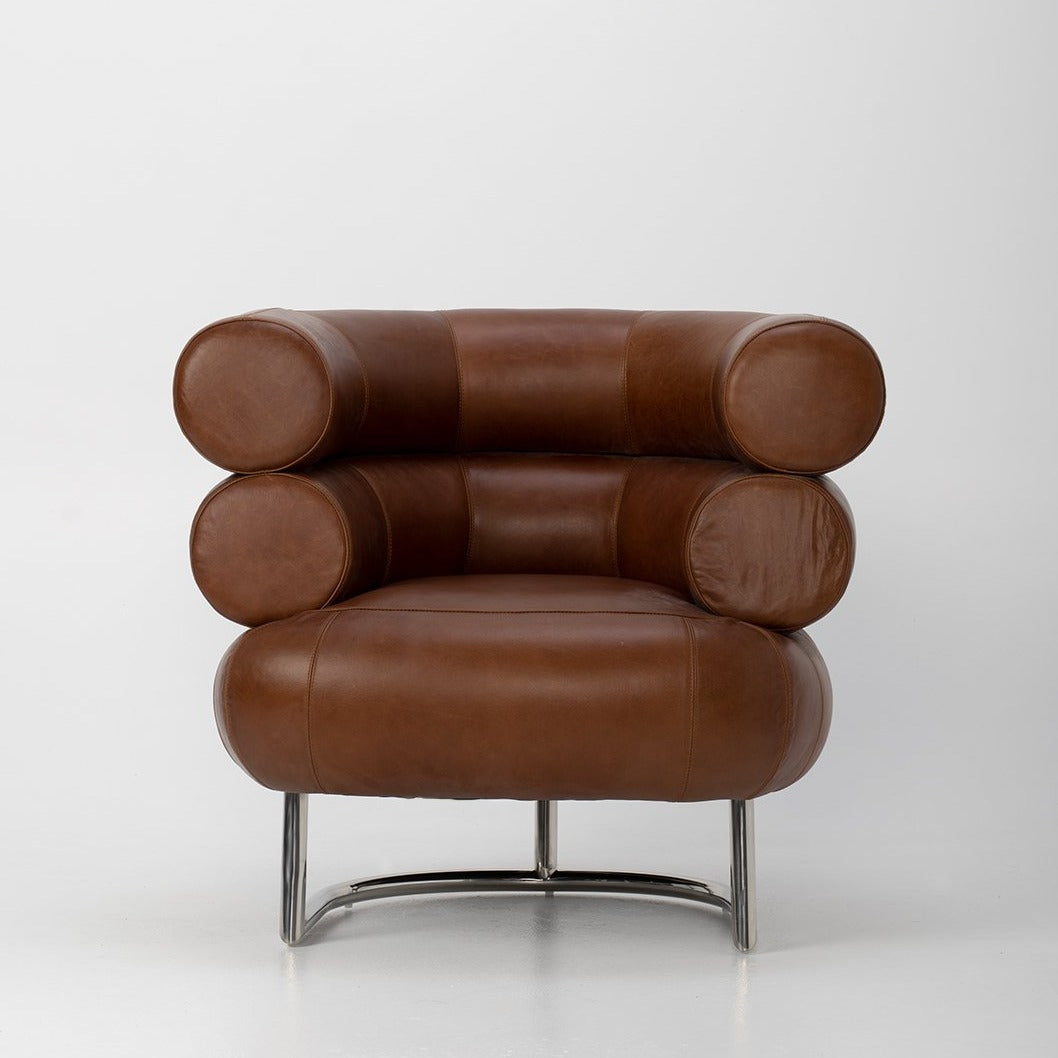 The Michelin Chair in Brown Vintage Leather - Replica