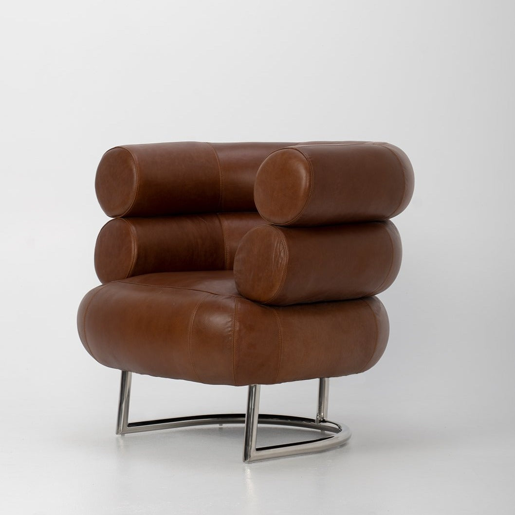 The Michelin Chair in Brown Vintage Leather - Replica