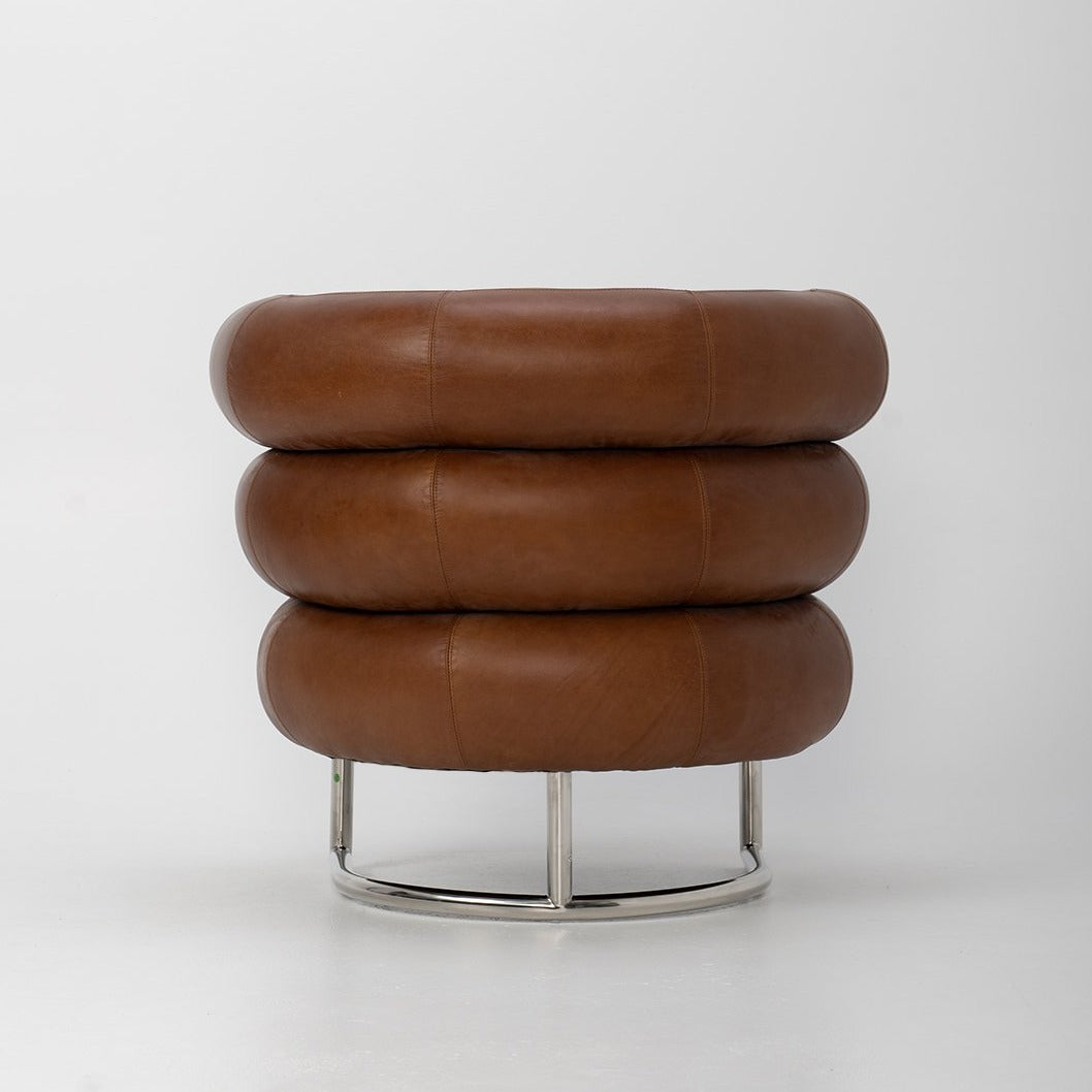 The Michelin Chair in Brown Vintage Leather - Replica