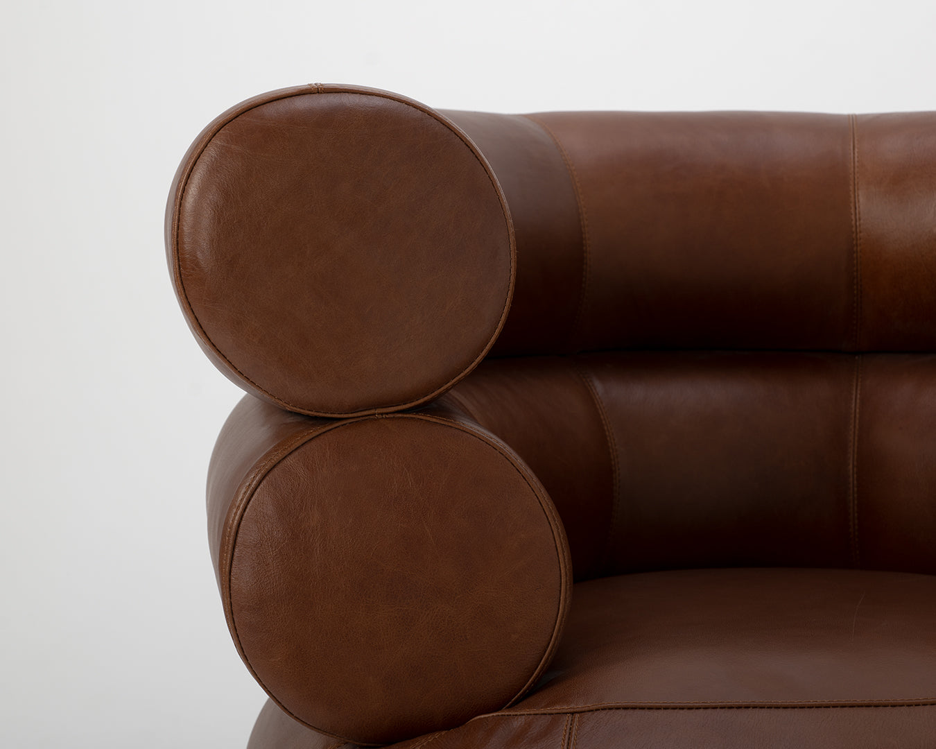 The Michelin Chair in Brown Vintage Leather - Replica